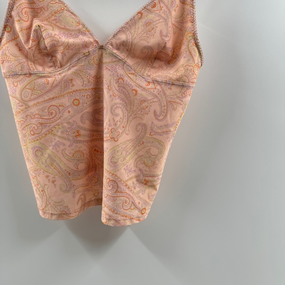 Urban Outfitters Out From Under Peach Paisley Cami (Size Medium, NWT) - Picture 3 of 7
